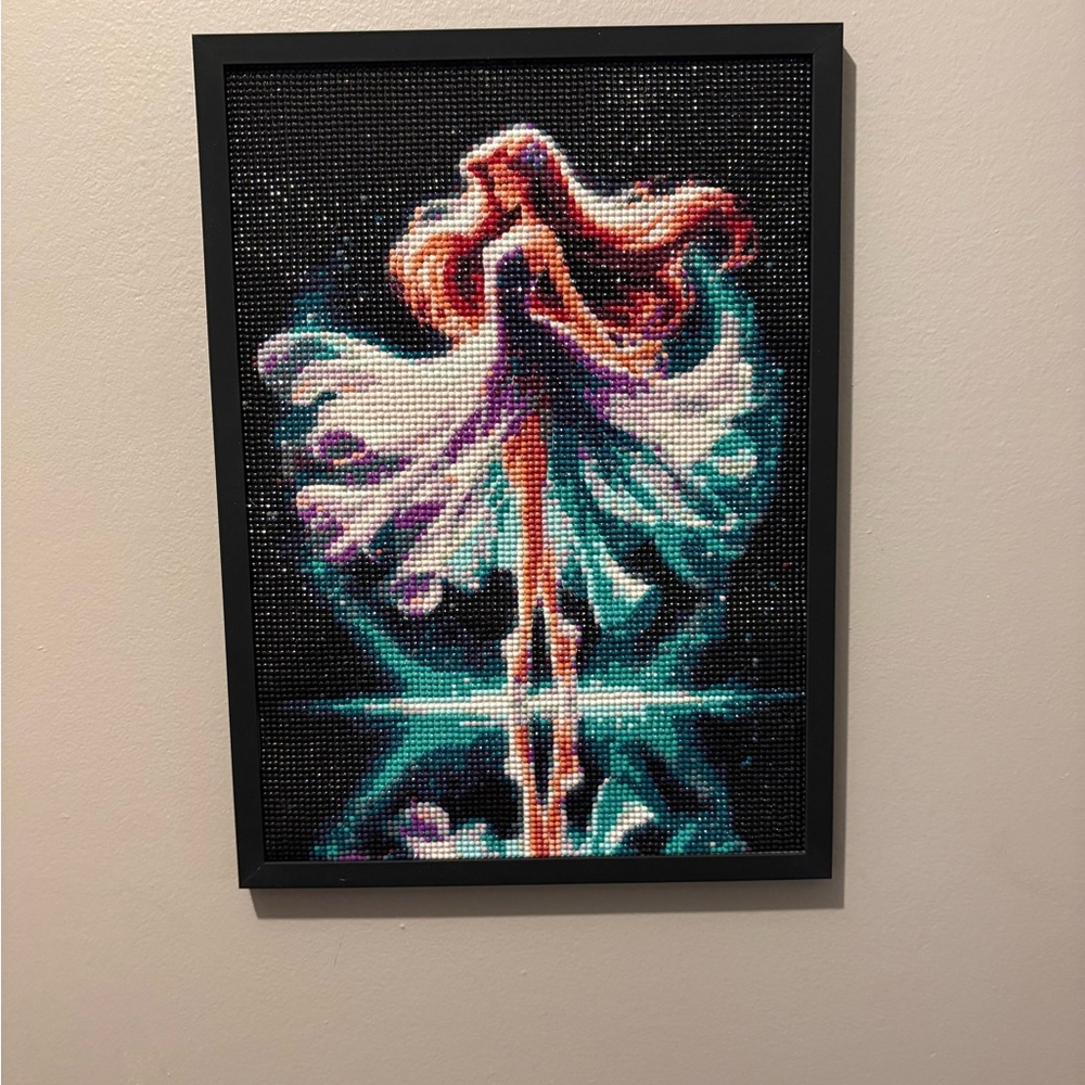 Ariel The Little Mermaid  Ballet Dancer Diamond Painting complete with frame - Picture 4 of 4